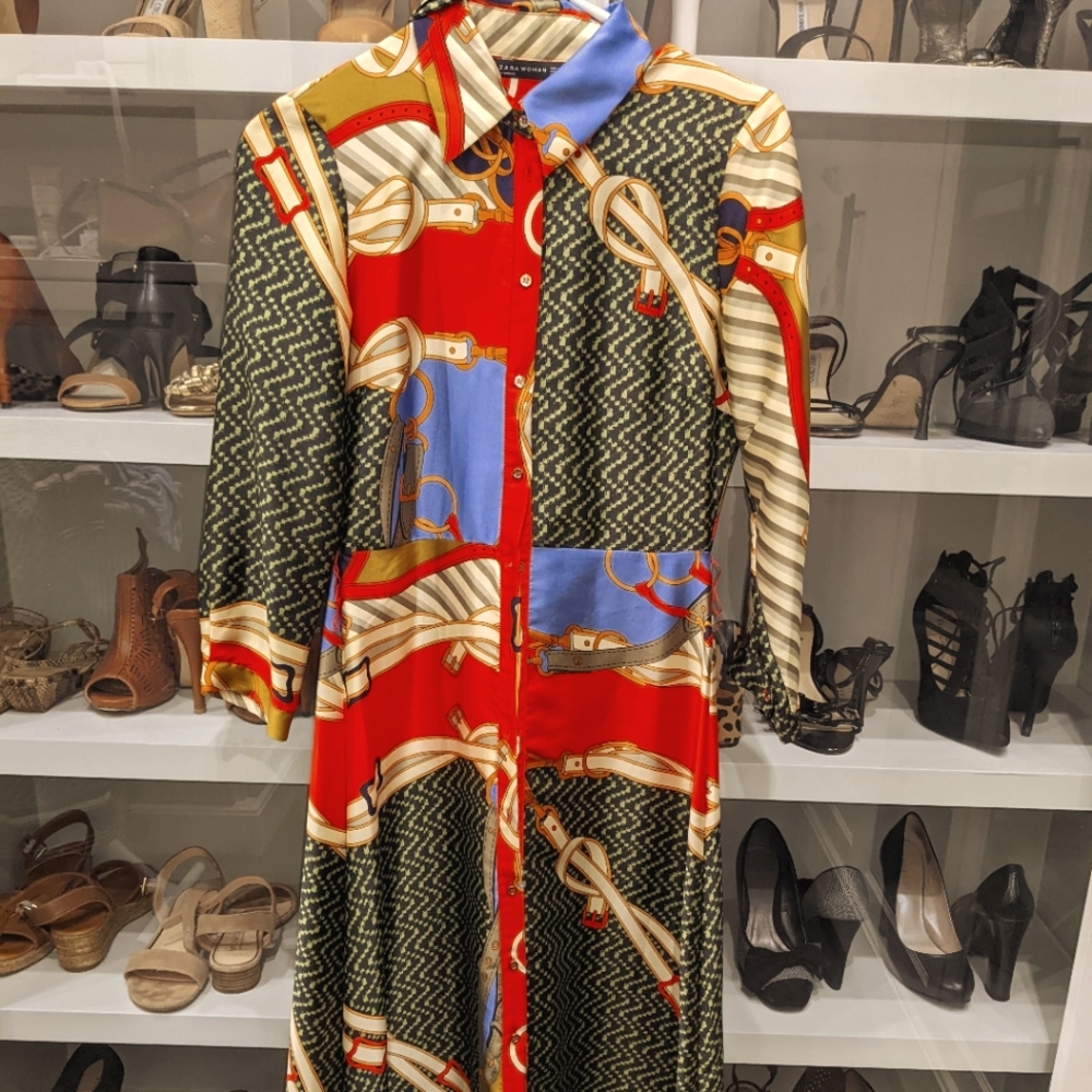Maxi print dress